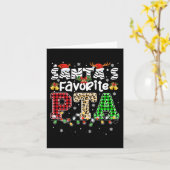 Carte Père Noël Favori PTA Thérapiste de Noël (Fleur jaune)
