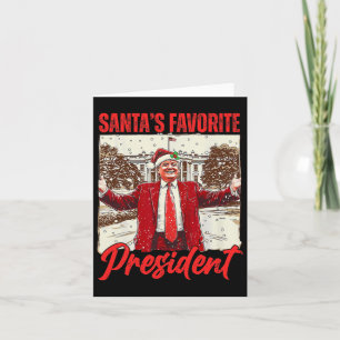 Carte Père Noël Favorite Président Trump 2024 Fu Noël
