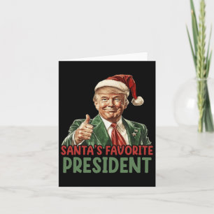 Carte Père Noël Favorite Président Trump Noël 2024