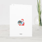 Carte Père Noël géant supervise Noël en ville (Dos)