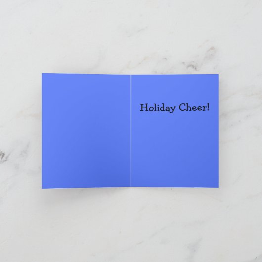 Carte Père Noël habillé en Père Noël (Intérieur)