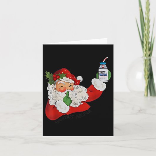 Carte Père Noël Helper Icu Crna Propofol Pharmaciste Inf (Devant)