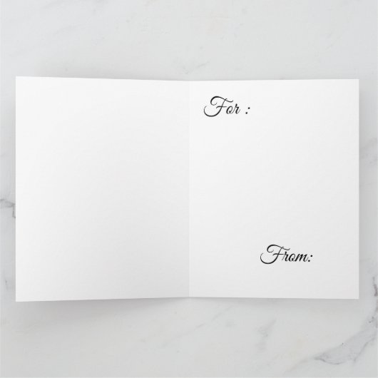 Carte Père Noël hipster (Intérieur)