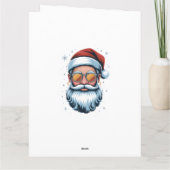 Carte Père Noël hipster (Dos)