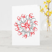 Carte Père Noël | Ho Ho Ho (Fleur jaune)