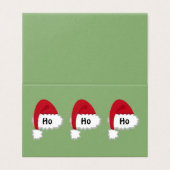 Carte père Noël Ho Ho Ho #HolidayZ (Outside Unfolded)