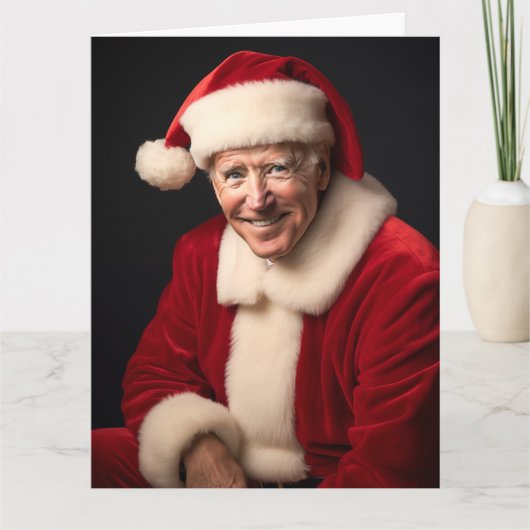 Carte Père Noël Joe Biden (Devant)