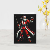 Carte Père Noël Jouer Billiards Hommes Garçons Billiard (Fleur jaune)