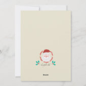 Carte père Noël Joy Photo Holiday (Dos)