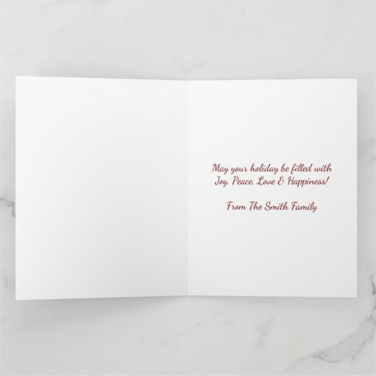 Carte Père Noël Joyeux Noël Card (Intérieur)