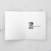 Carte père Noël kitty noël (Intérieur)