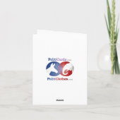 Carte Père Noël lit des livres interdits (Dos)