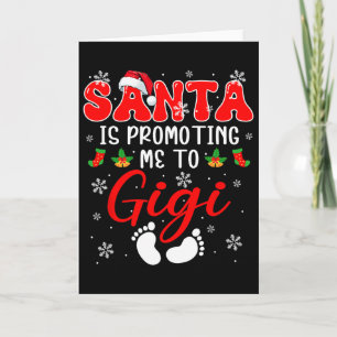 Carte Père Noël M'A Promis À Gigi Xmas Pregnancy Expec