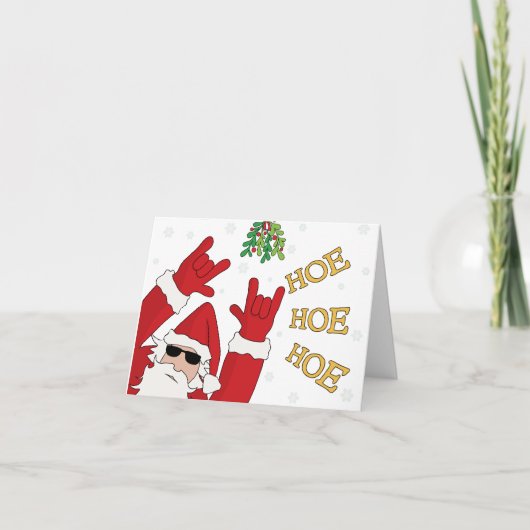 Carte Père Noël méchant (Devant)