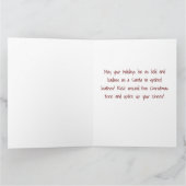 Carte Père Noël méchant cool - Chaussettes de Noël Éggno (Intérieur)