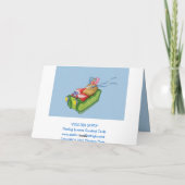 Carte Père Noël moderne (Dos)