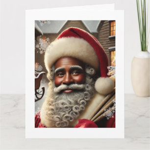 Carte Père Noël nostalgique