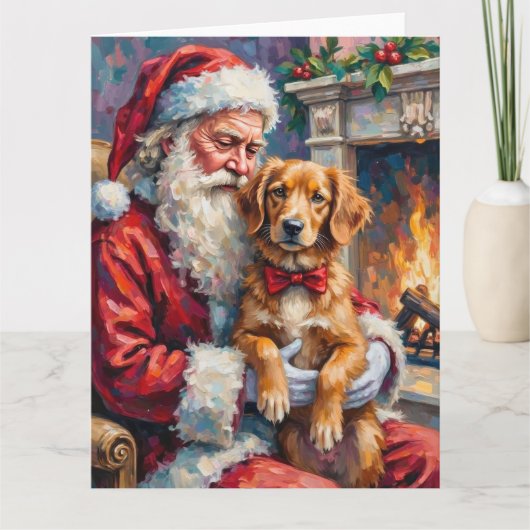 Carte Père Noël Nova Scotia Duck Tolling Retriever  (Devant)