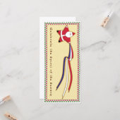 Carte Père Noël Patriotique Ribbon (Devant/Arrière en situation)