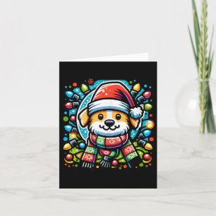 Carte Père Noël Paws Joli Design Chien De Noël Pour Anim