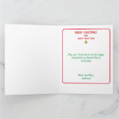 Carte Père Noël Poker Noël et Bonne année (Intérieur)