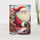 Carte Père Noël & Présentations sur Sleigh Noël personna (Devant)