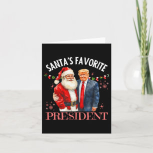 Carte Père Noël Président favori Noël Trump 47th Pr