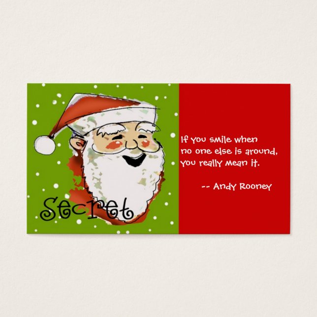 Carte Père Noël secrète (Devant)