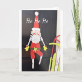 CARTE PÈRE NOËL S'EN TIENT POUR DIRE "JEUNE NOËL" (Devant)