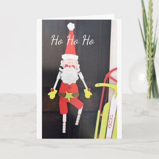 CARTE PÈRE NOËL S'EN TIENT POUR DIRE "JEUNE NOËL" (Devant)