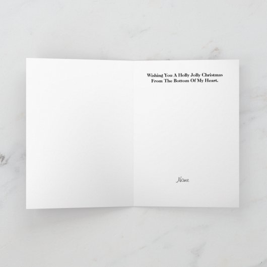 Carte Père Noël Sign Language I Love You Christmas Card (Intérieur)