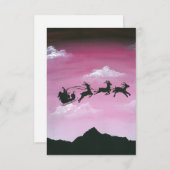 Carte Père Noël sur Aoraki Mount Cook (Devant / Derrière)