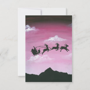 Carte Père Noël sur Aoraki Mount Cook