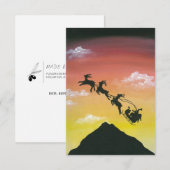 Carte Père Noël sur le mont Taranaki (Devant / Derrière)