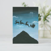Carte Père Noël sur le mont Taranaki (Debout devant)