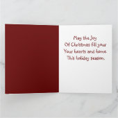 Carte Père Noël sur le toit (Intérieur)