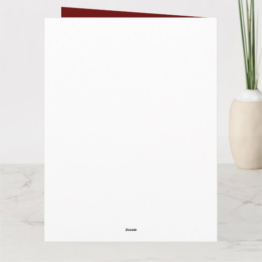 Carte Père Noël sur Toit (Dos)