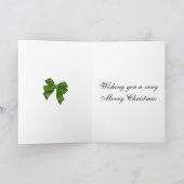 Carte Père Noël traditionnel au tartan de Noël (Intérieur)