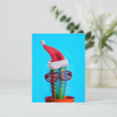 Carte Père Noël tropical Cactus (Debout devant)