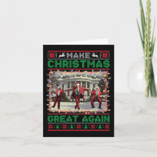 Carte Père Noël Trump Danse Rendre Noël super moche