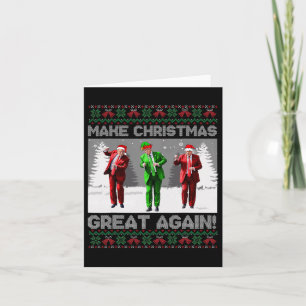Carte Père Noël Trump Danse Rendre Noël super moche