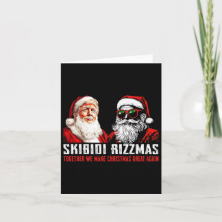 Carte Père Noël Trump Skibidi Rizzmas Rendre Noël Super