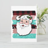 Carte père Noël vintage (Debout devant)