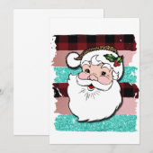 Carte père Noël vintage (Devant / Derrière)