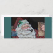 Carte Père Noël vintage (Devant / Derrière)