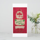 Carte Père Noël vintage (Debout devant)