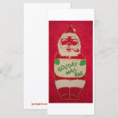 Carte Père Noël vintage (Devant / Derrière)