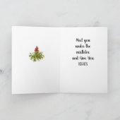 CARTE **PÈRE NOËL VOUS ACCORDE DES SOUHAITS — JE VOUS DO (Intérieur)