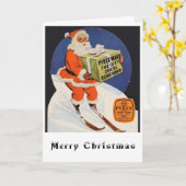 Carte Père Noël Vous Apportera Pyrex (Fleur jaune)