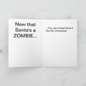 Carte Père Noël Zombie (Intérieur)